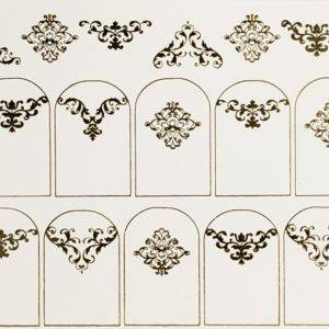 Water Decal no. 3 "effetto oro"