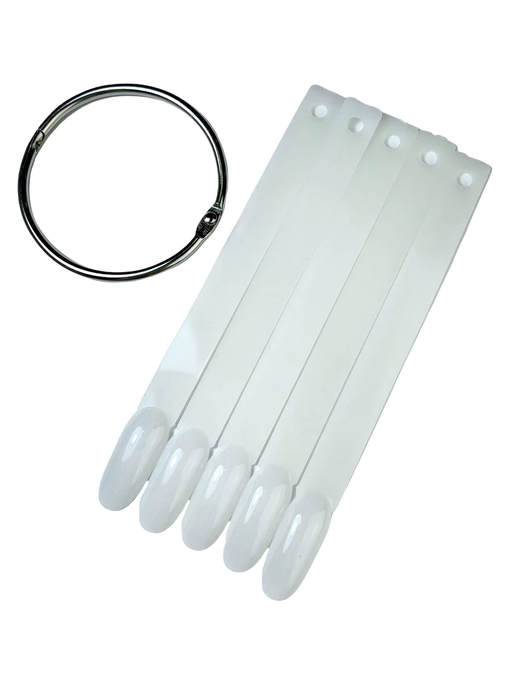 Espositore ad anello tips ovali milk color - 50 Pezzi